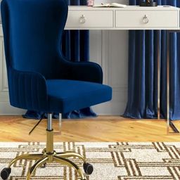 Doe Buck Velvet Finish Adjustable Office Chair-image-68