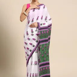 BUTA BUTI Floral Pure Cotton Saree-49