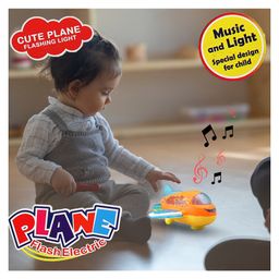 kiddybuddy KV Impex Bump and Go Airplane with Music and Lights - (Color And Print May Vary) image 5