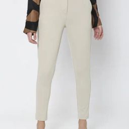 Vero Moda Off-White Skinny Fit Pants-image-49
