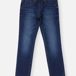 Pepe Jeans Kids Dark Blue Solid Jeans-image-56