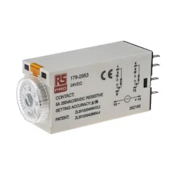 RS PRO Single Function Timer Relay Plug In Mount 24 V DC DPDT Model No. 1792953-72