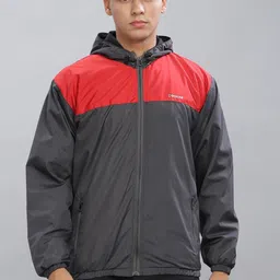 Dollar Men Colourblocked Water Resistant Running Biker Jacket-image-65