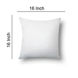 MORADO Set Of 5 White Microfiber Square Shape Cushions image 5