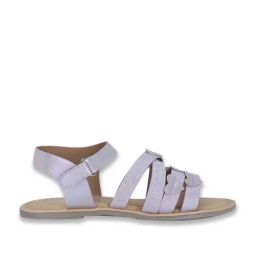 Pantaloons Junior Lilac & Beige Cross Strap Sandals-image-9
