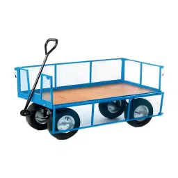 RB 1000 Kg (1 Ton) 4x2.6x1 ft Manual Net Box Trolley, RB-218-picture-12
