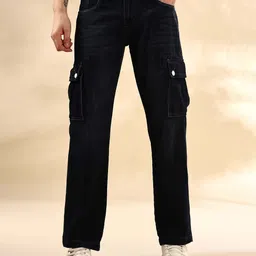 Mast & Harbour Men Mid-Rise Baggy Jeans-picture-29