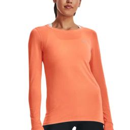 UNDER ARMOUR Orange Logo Print Sports T-Shirt-image-18