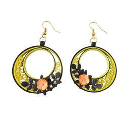 Designers Collection Women Yellow Earrings-image-81