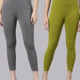 TWIN BIRDS Women Pack Of 2 High Ankle Leggings-image-5