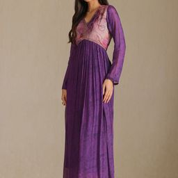 Soch Printed Empire Maxi Ethnic Dress With Beads-image-19