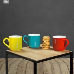 London Pottery 3-Piece Multicolor Medium Stoneware Mug Set - 250 ml Each-47