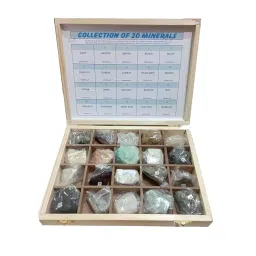 BEXCO 20 Minerals Specimens in Wooden Box, M2-XL9O-NOPR-picture-14