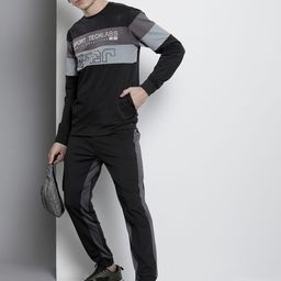 The Indian Garage Co Men Colourblocked Tracksuit-image-57