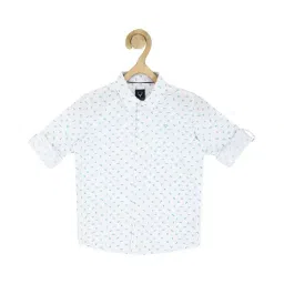Allen Solly Junior White Printed Full Sleeves Shirt-picture-48