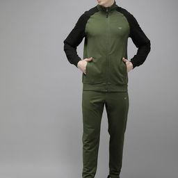 Wildcraft Pure Cotton Mock Collar Jacket And Track Pant-picture-12