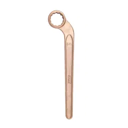 De Neers 46 mm Aluminium Bronze Non Sparking Single Bent Ring Spanner, NS-027-3