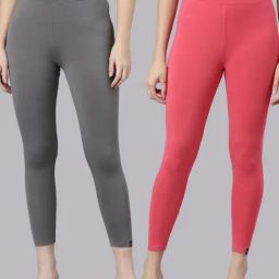 TWIN BIRDS Women Pack Of 2 High Ankle Leggings-image-114