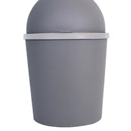 Kuber Industries Grey 2 Pcs Swinging Lid Teddy Table Dustbin 3 L Each image 5