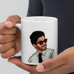 Mr UVD White & Black Graphic Printed Ceramic Matte Mug-picture-11