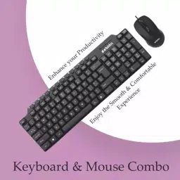 Zebion Viking Black Wired Keyboard & Optical Mouse Combo Set image 2