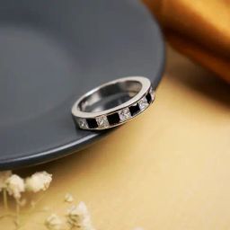 Curio Cottage 925 Silver Vantablack Crystal Ring-image-66