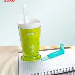 Zoku 2-Piece Green Medium Shake Maker & Pocket Straw Set-image-6