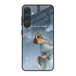 QRIOH Sunflower Printed Sleek Silicone Samsung Galaxy S25 Plus 5G Back Case-picture-4