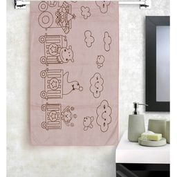Jars Collections 100% Microfiber Towels Cartoon Circus Animal Print  - Brown-image-47