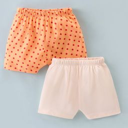 Ben Benny Interlock Cotton Knit Knee Length Shorts Solid & Star Print Pack of 2 - Multicolour-image-93