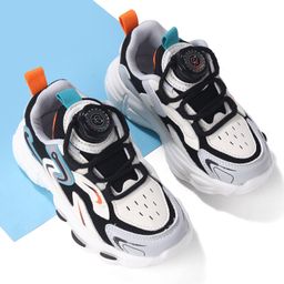 Oh! Pair Slip On Sneakers with Lace Up Closure - Black & White-image-59