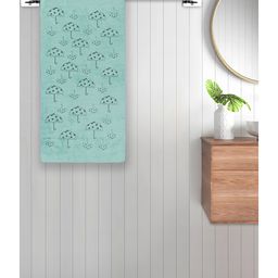 FABINALIV Unisex Green Abstract 420 GSM Cotton Bath Towels (140X70 cm)-image-25