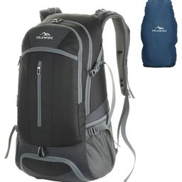TRAWOC FALCON 40L Laptop Travel Backpack with Rain Cover LHK005 Black-image-76