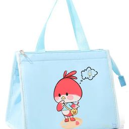 Butterthief Bird Printed Insulated Leak Proof Lunch Box Bag for School Kids - Sky Blue-image-7