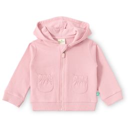 JusCubs Cotton Knit Full Sleeves Solid Light Winter Hooded Sweatshirt - Pink-picture-25