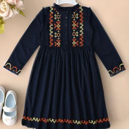 Bella Moda Girls Embroidered Fit & Flare Dress-image-83