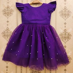 BAESD Girls Embellished Flared Sleeve Fit & Flare Dress-33