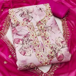 KALINI Printed Pure Cotton Unstitched Dress Material-image-39