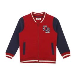 Cantabil Kids Red & Navy Color Block Full Sleeves Sweatshirt-image-44