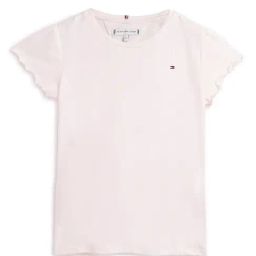 Tommy Hilfiger Kids Faint Pink Printed Regular Fit T-Shirt-image-11