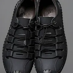ASTEROID Men Textured Gladiator Sandals-image-51