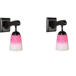 SOMIL Pink Glass Cylinder Printed Wall Lamps-picture-27