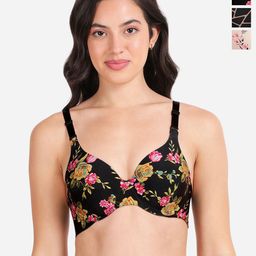 shyaway Pack Of 3 Printed Medium Coverage Lightly Padded T-shirt Bras With All Day Comfort-picture-8