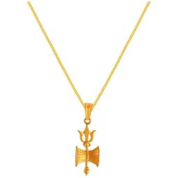 P.C. Chandra Jewellers 22k Yellow Gold Ethnic Pendant-image-2