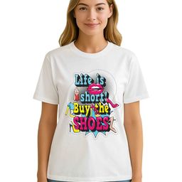 Raregems Women Printed Pure Cotton Applique T-shirt-image-81