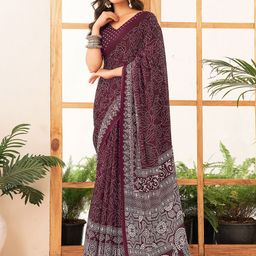 Mitera Ethnic Motifs Pure Cotton Dabu Saree-image-49