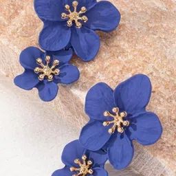AKISON JEWELS Floral Studs Earrings-image-14