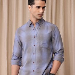 Mr Bowerbird Men Premium Tailored Fit Checked Pure Cotton Casual Shirt-image-33