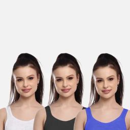FIMS: Fashion is my Style Black & Grey Sports Bras - Pack Of 3-picture-13
