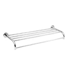 Somany Towel Rack 600 mm Signature Collection Optimus Round Series Wall Mount Chrome Finish Metal Body, 272151450191-image-45